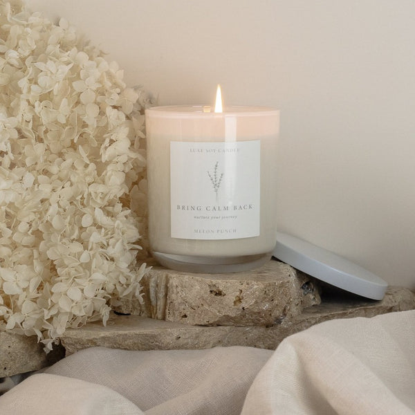 Feel the summer vibes with our Melon Punch Candle, as you soak in the warm sunshine and reminisce on carefree nights with friends. The sweet blend of melon, lemon, and blackberry, mixed with hints of sea breeze and vanilla bean, creates a refreshing and uplifting scent that will brighten any space.